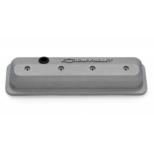 Classic Chevrolet Performance - Natural Gray Slant Edge Valve Covers